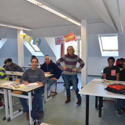 Flüchtlingsunterricht in Schönkirchen