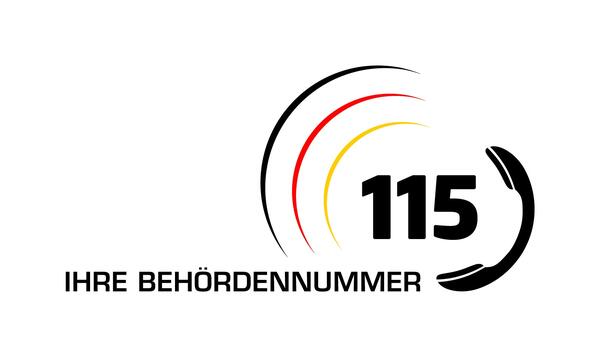Logo zentrale Behörden-Rufnummer 115
